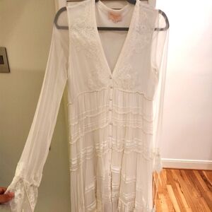 Rococo Sand White High Low Dress